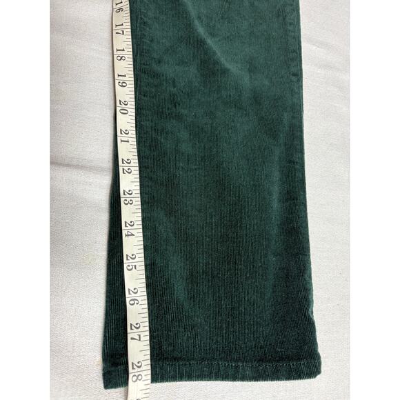 Jones New York Dark Green Corduroy Pants Straight Leg Size 6 - Picture 7 of 8